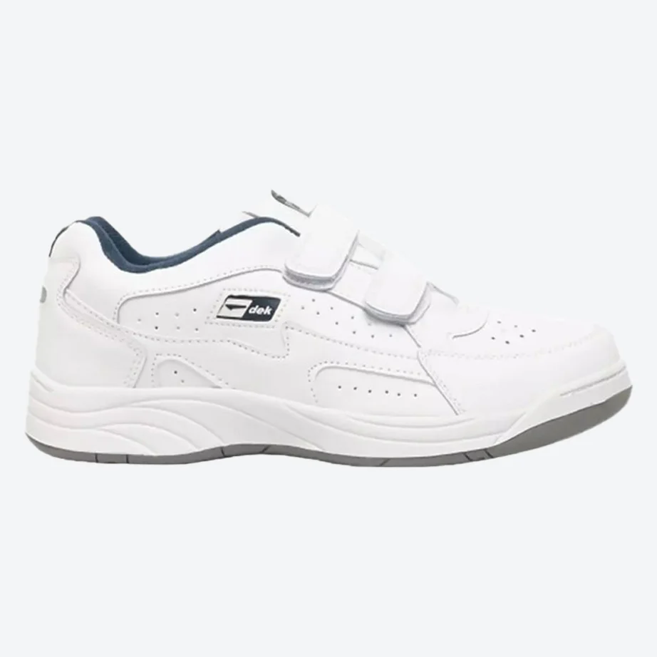 Mens Wide Fit Dek Arizona Trainers black and white - Image 8