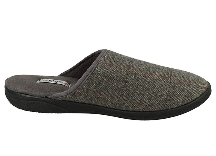 Mens Wide Fit Padders Stag Mule Slippers - Image 14