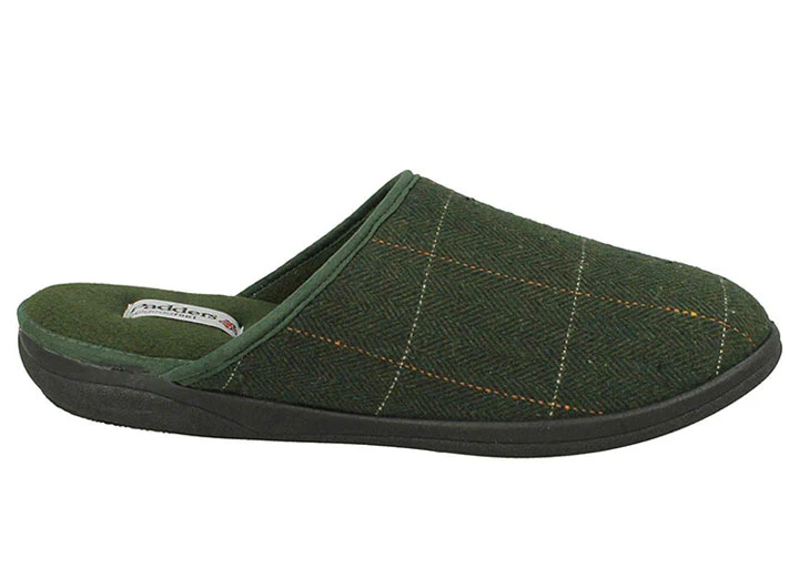 Mens Wide Fit Padders Stag Mule Slippers - Image 9