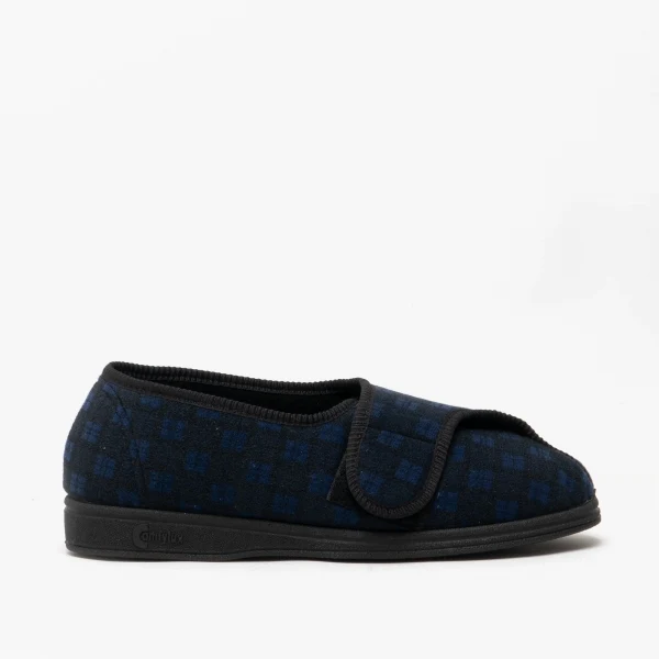 Mens Wide Fit Comfylux Georgie Slippers - Image 3