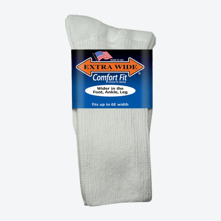 Mens Extra Wide 6000 Comfort Fit Athletic Socks - Image 3