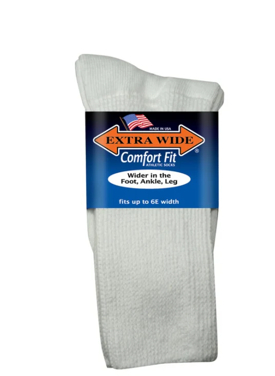 Mens Extra Wide 6000 Comfort Fit Athletic Socks - Image 4