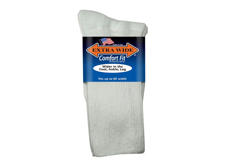 Mens Extra Wide 6100 Comfort Fit Athletic Socks - Image 5