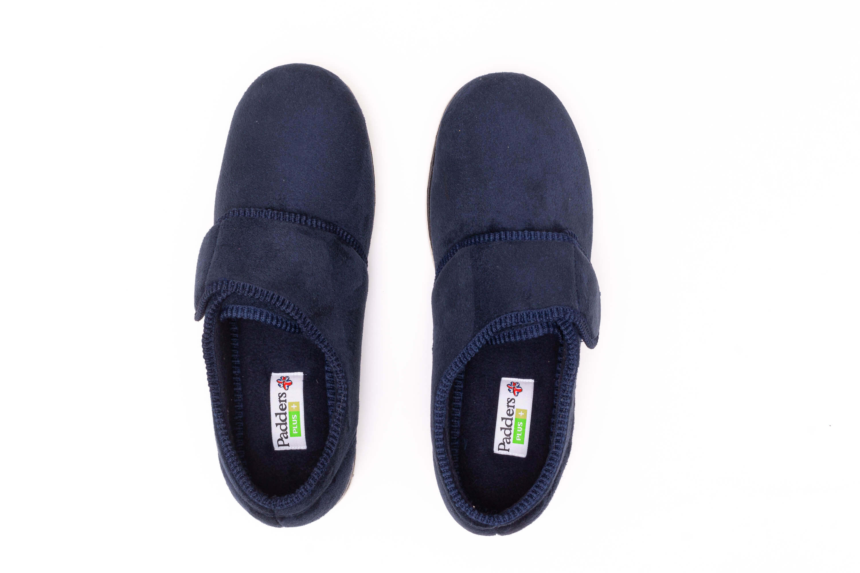Mens Wide Fit Padders Charles Velcro Slipper - Image 10