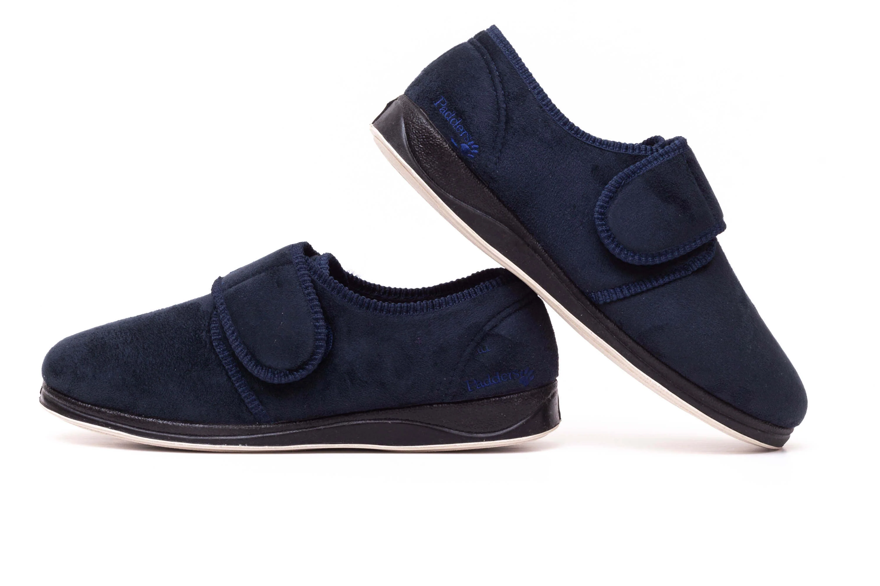 Mens Wide Fit Padders Charles Velcro Slipper - Image 13