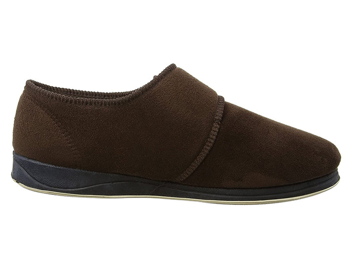 Mens Wide Fit Padders Charles Velcro Slipper - Image 17
