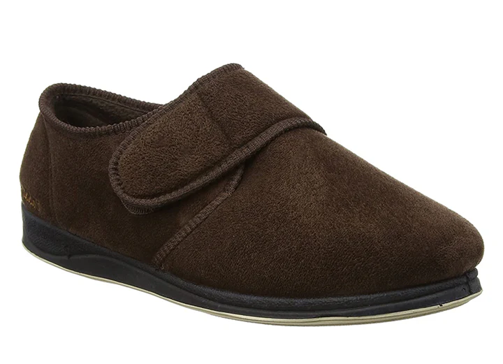 Mens Wide Fit Padders Charles Velcro Slipper - Image 18