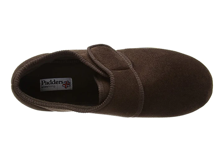 Mens Wide Fit Padders Charles Velcro Slipper - Image 21
