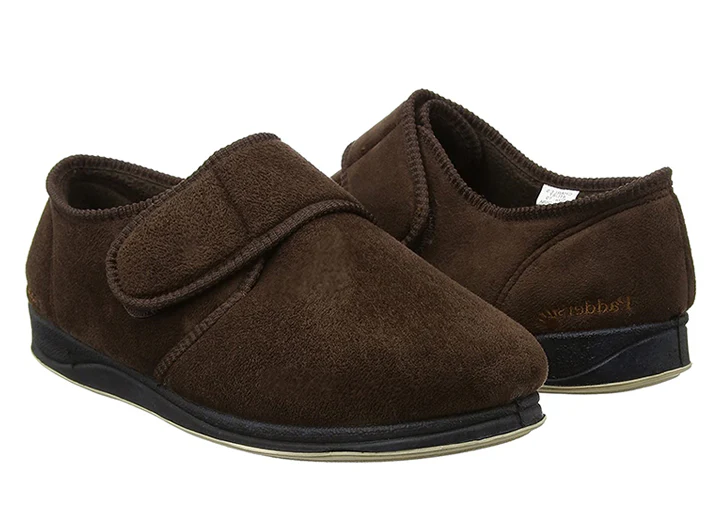 Mens Wide Fit Padders Charles Velcro Slipper - Image 22