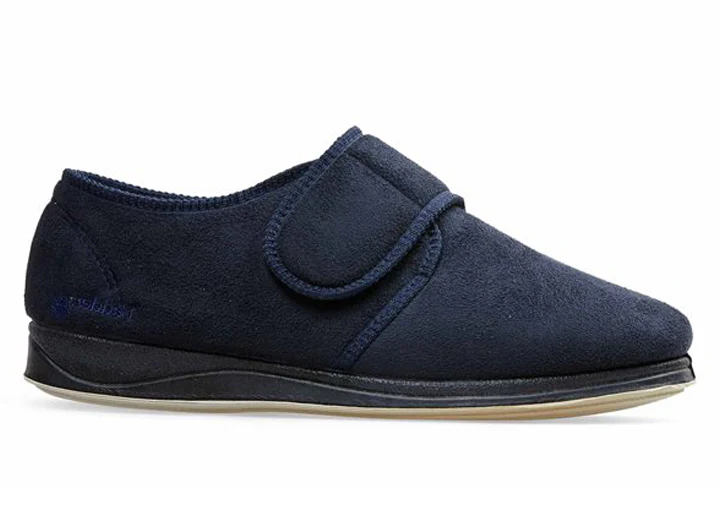 Mens Wide Fit Padders Charles Velcro Slipper - Image 6