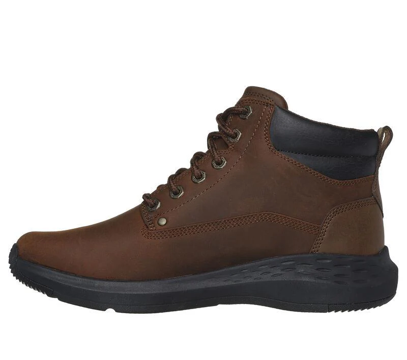 Men's Relaxed Fit Skechers 205175 Parson Ederic Boots - Brown - Image 5
