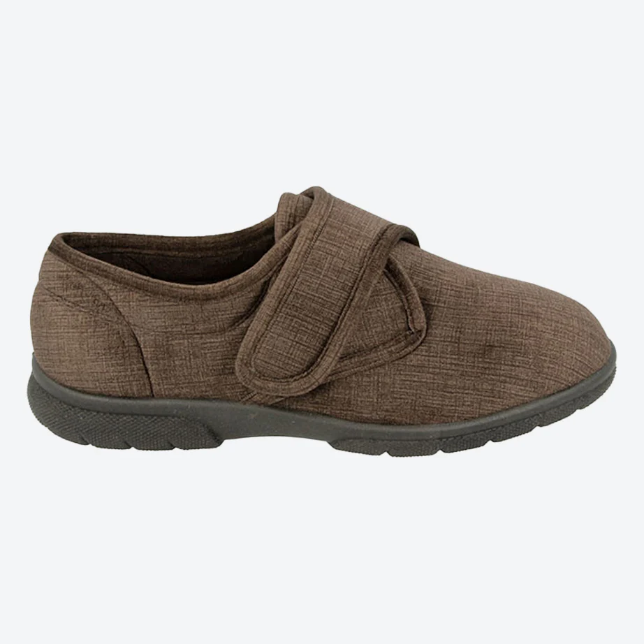 Mens Extra Wide Fit DB Hallam Slippers - Image 4