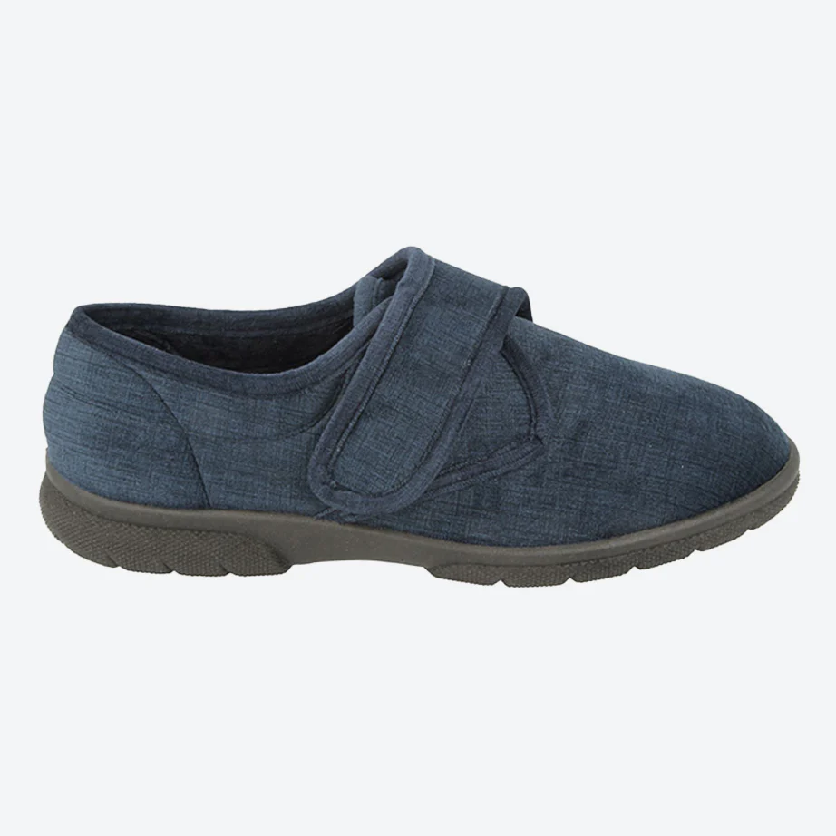 Mens Extra Wide Fit DB Hallam Slippers - Image 7