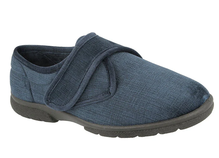 Mens Extra Wide Fit DB Hallam Slippers - Image 9