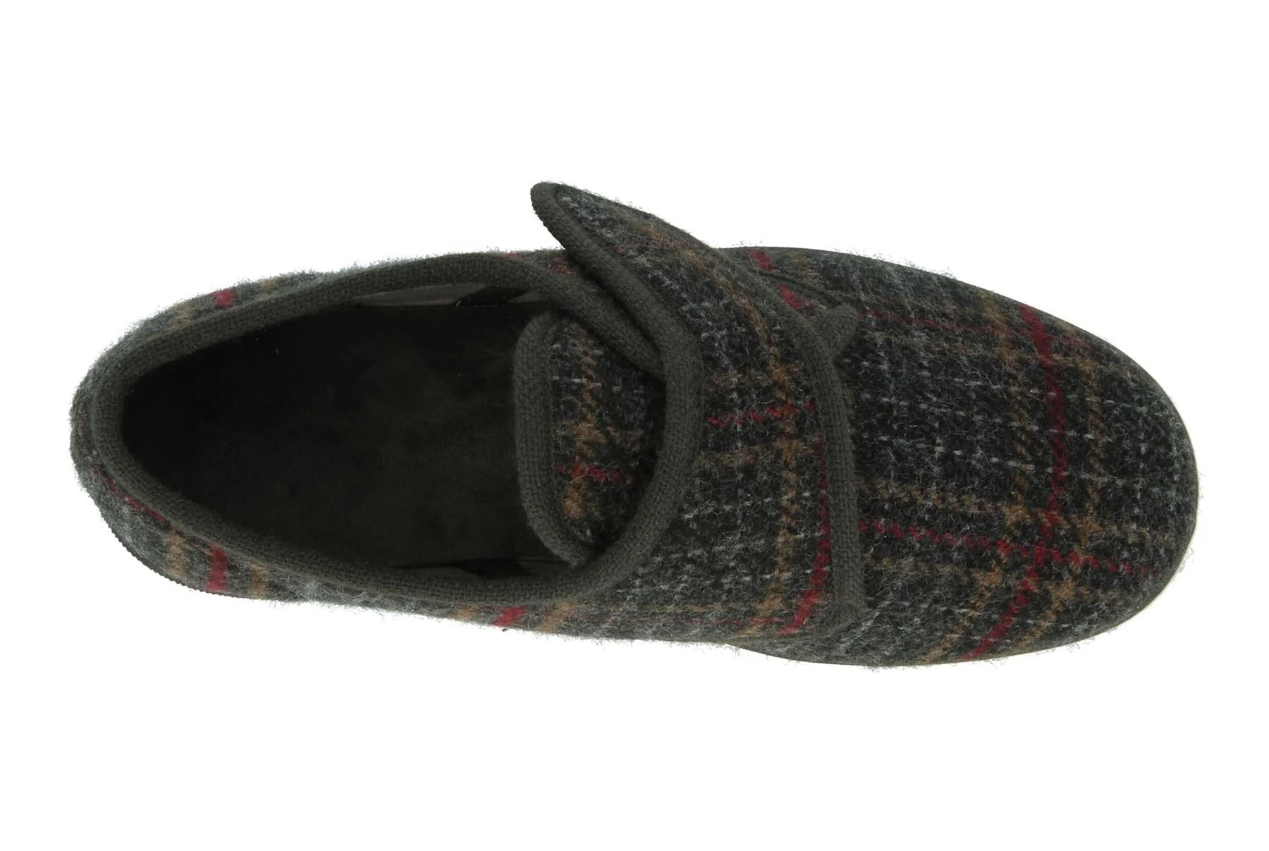 Mens Wide Fit DB Tartan Slippers - Image 15