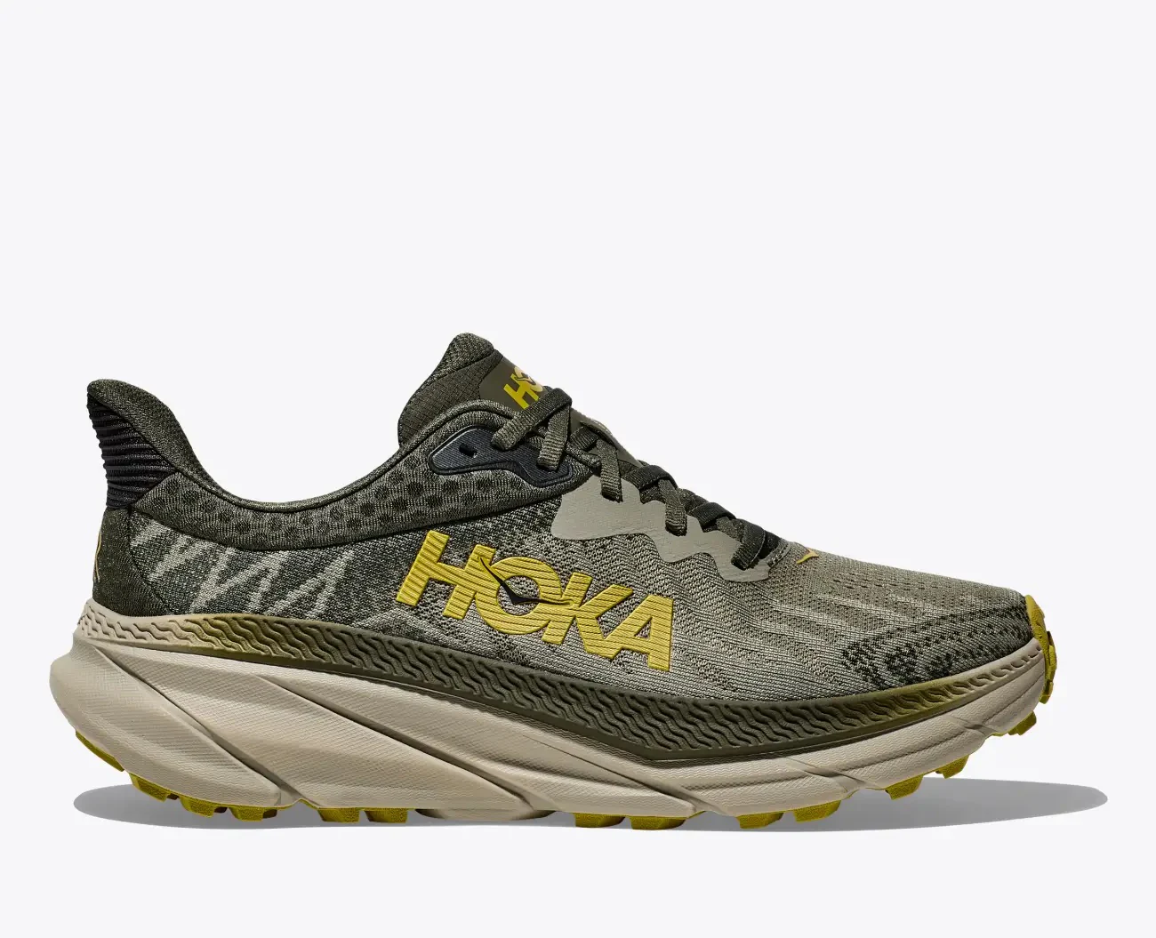 Men's Wide Fit Hoka Challenger 7 Trail Running Trainers - Image 2