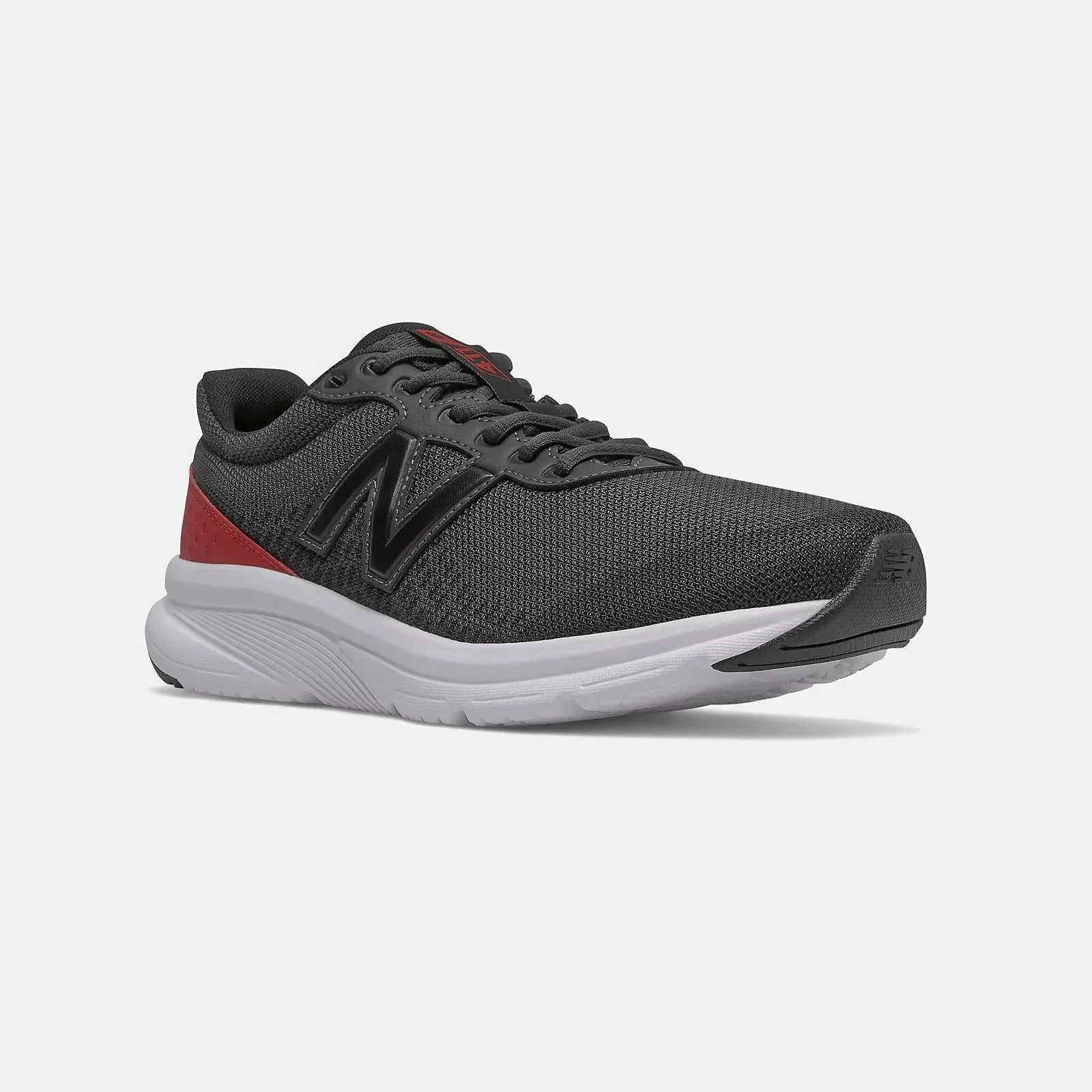 Mens Wide Fit New Balance M411CK2 Walking and Running Trainers - Black/Red - Image 3