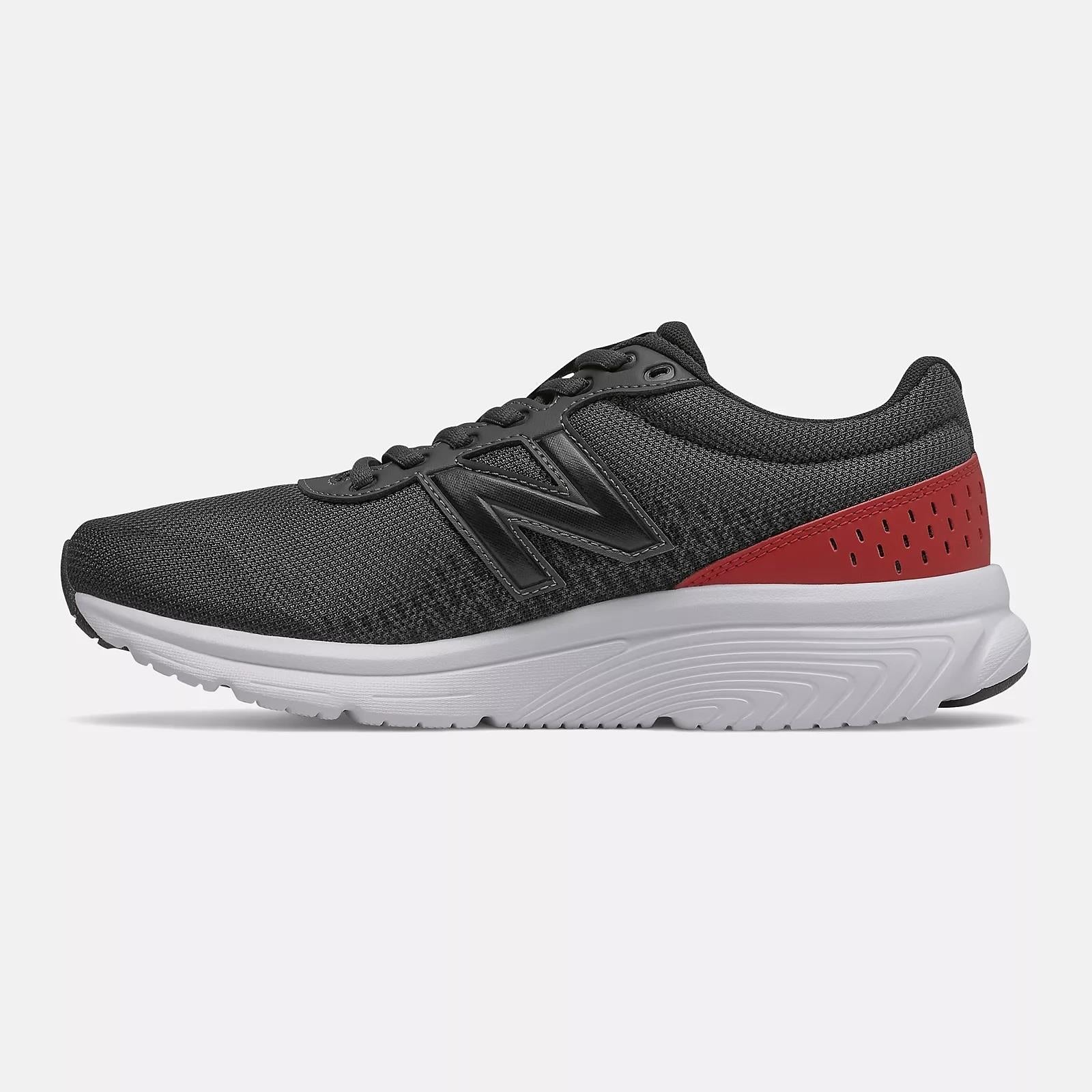 Mens Wide Fit New Balance M411CK2 Walking and Running Trainers - Black/Red - Image 4