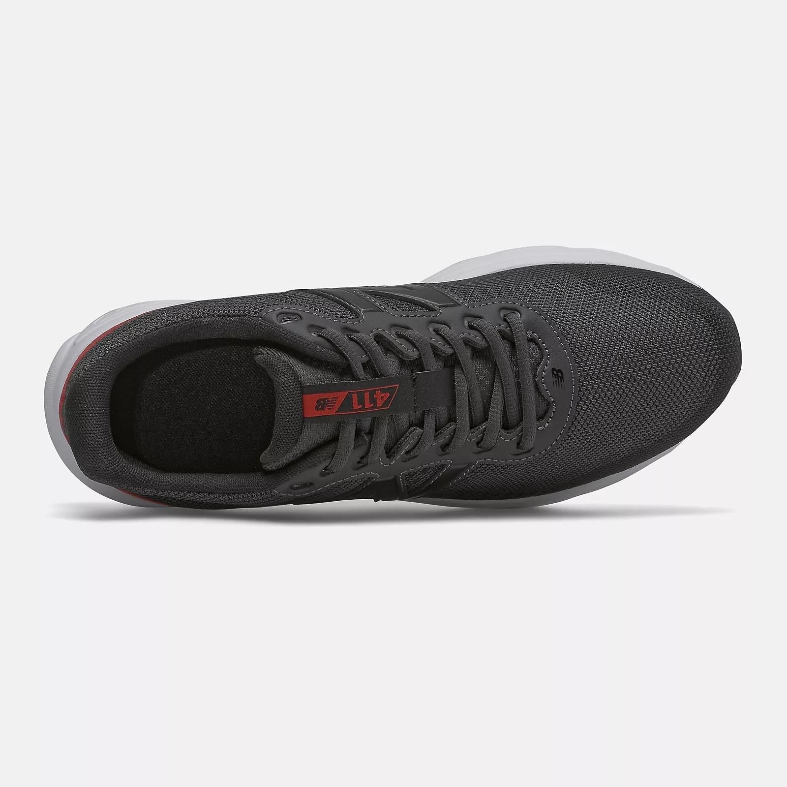 Mens Wide Fit New Balance M411CK2 Walking and Running Trainers - Black/Red - Image 5
