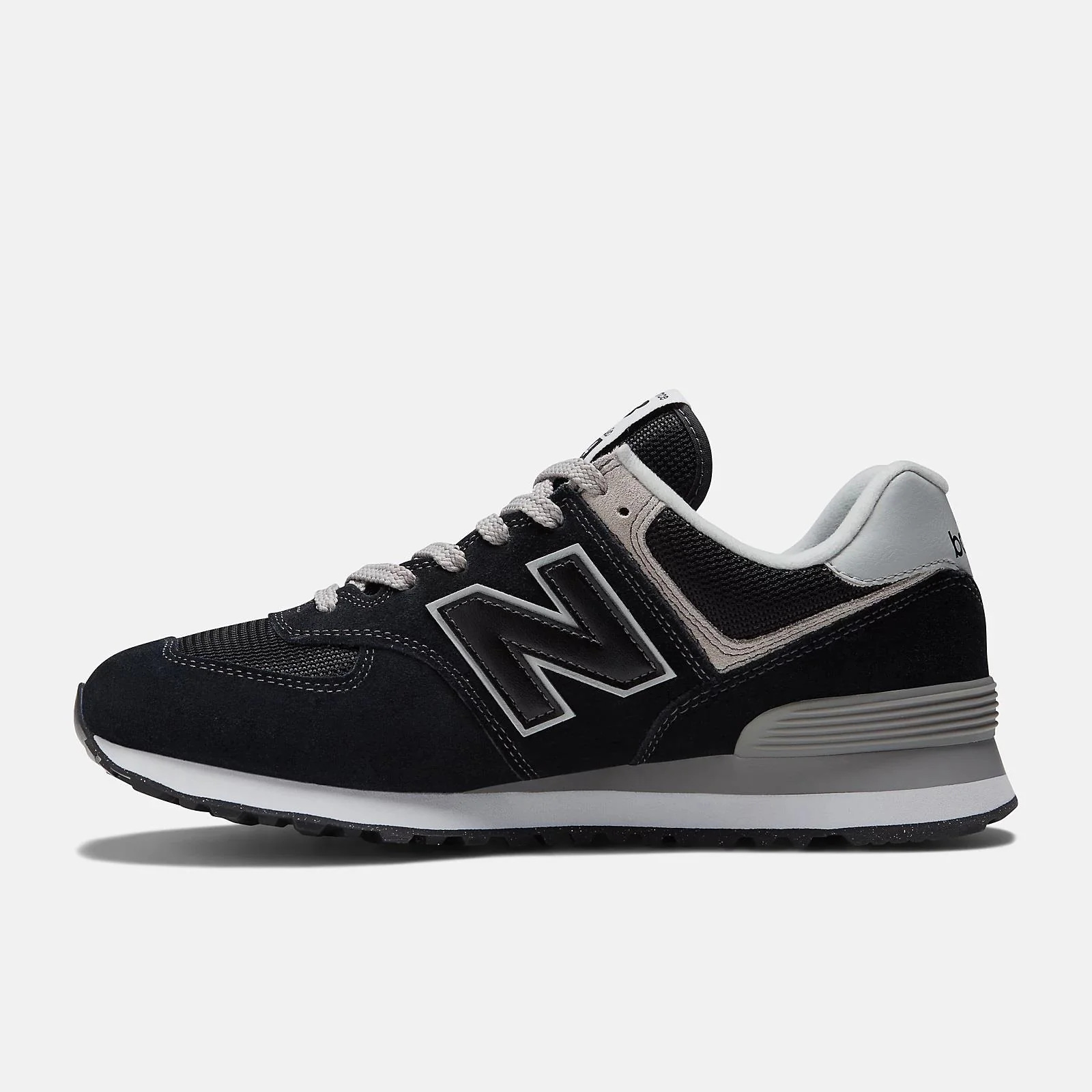 Men's Wide Fit New Balance ML574EVB Walking/Running Trainers - Exclusive - Black/White ENCAP Width 4E - Image 5