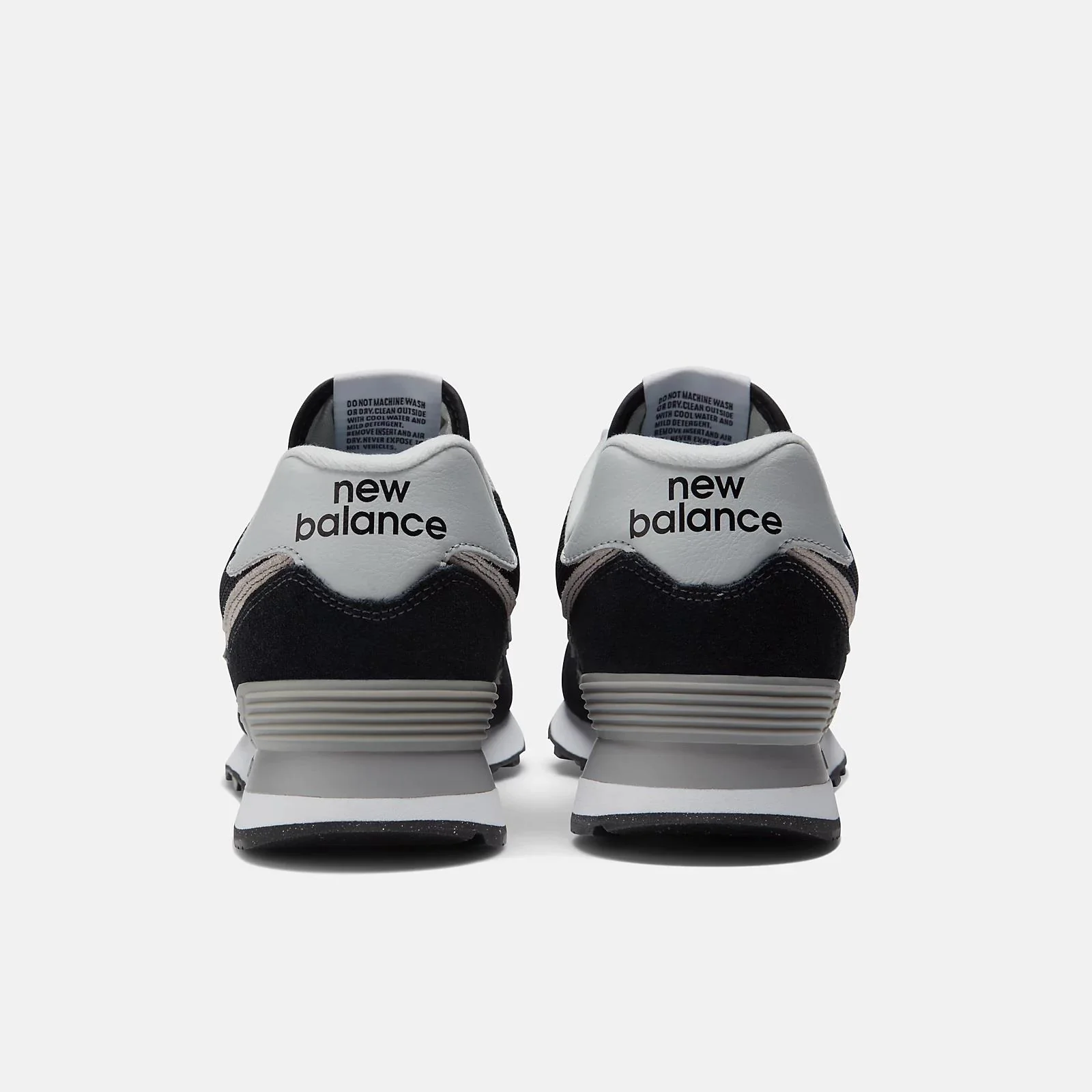 Men's Wide Fit New Balance ML574EVB Walking/Running Trainers - Exclusive - Black/White ENCAP Width 4E - Image 8