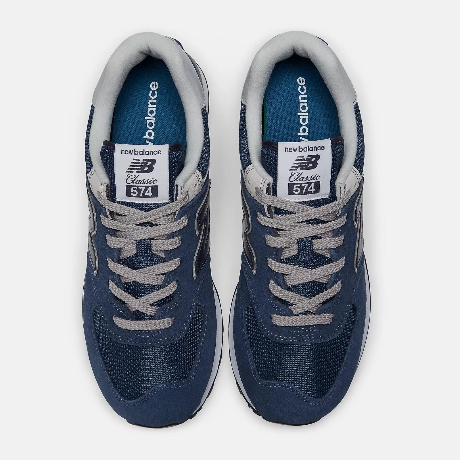 Men's Wide Fit New Balance ML574EVN Walking/Running Trainers - Exclusive - Navy ENCAP - Image 7