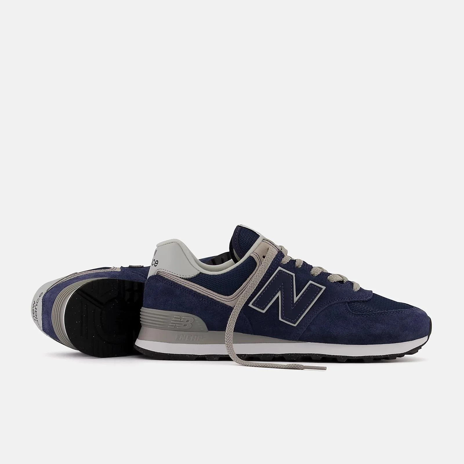 Men's Wide Fit New Balance ML574EVN Walking/Running Trainers - Exclusive - Navy ENCAP - Image 9