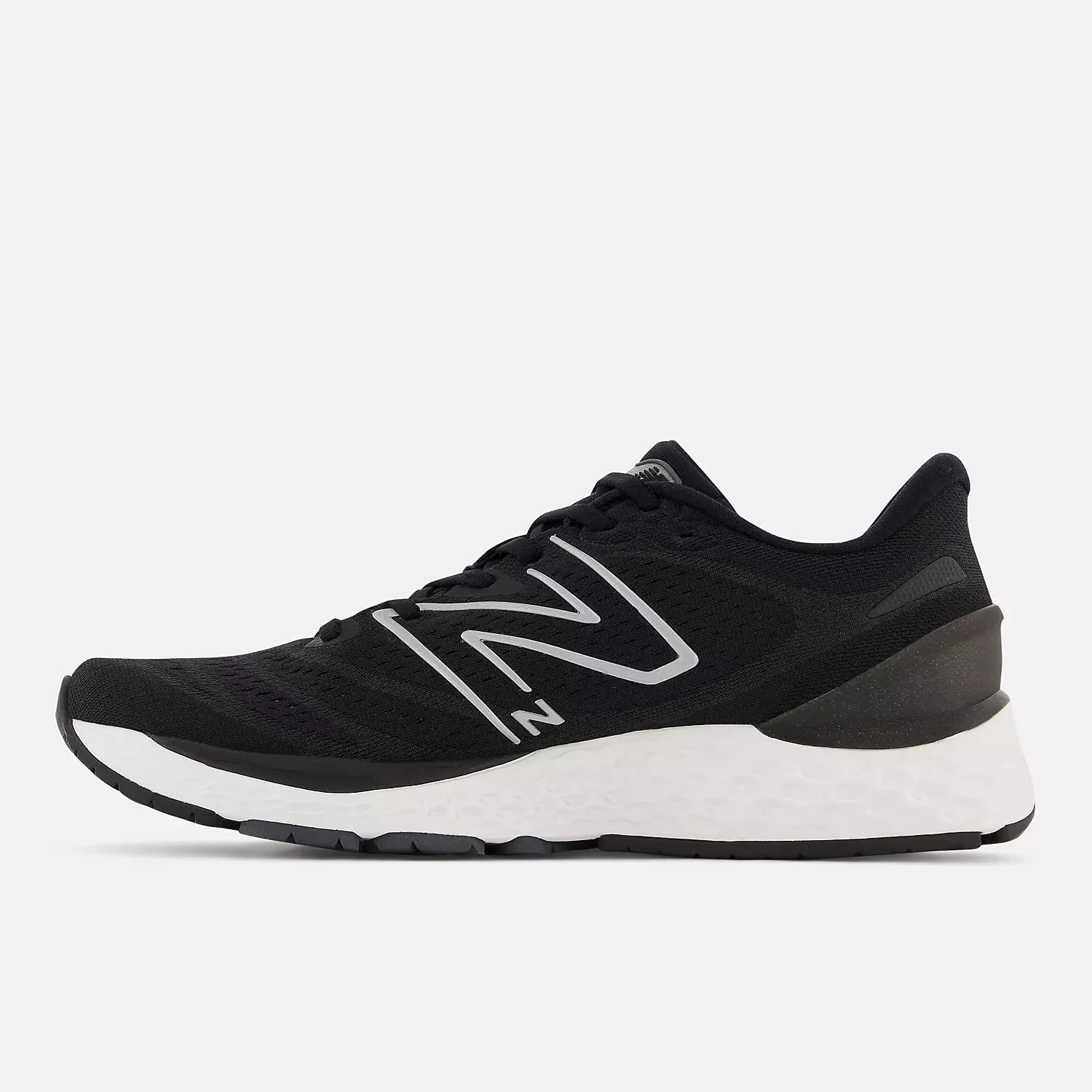 Men's Wide Fit New Balance MSOLVBW4 Running/Walking Trainers - Black/White - Image 4