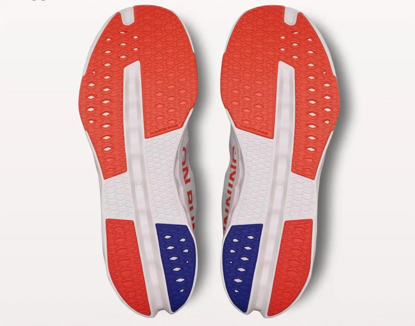 Women's Wide Fit On Cloudsurfer Next Wide Training Shoes - White/Flame - Image 7