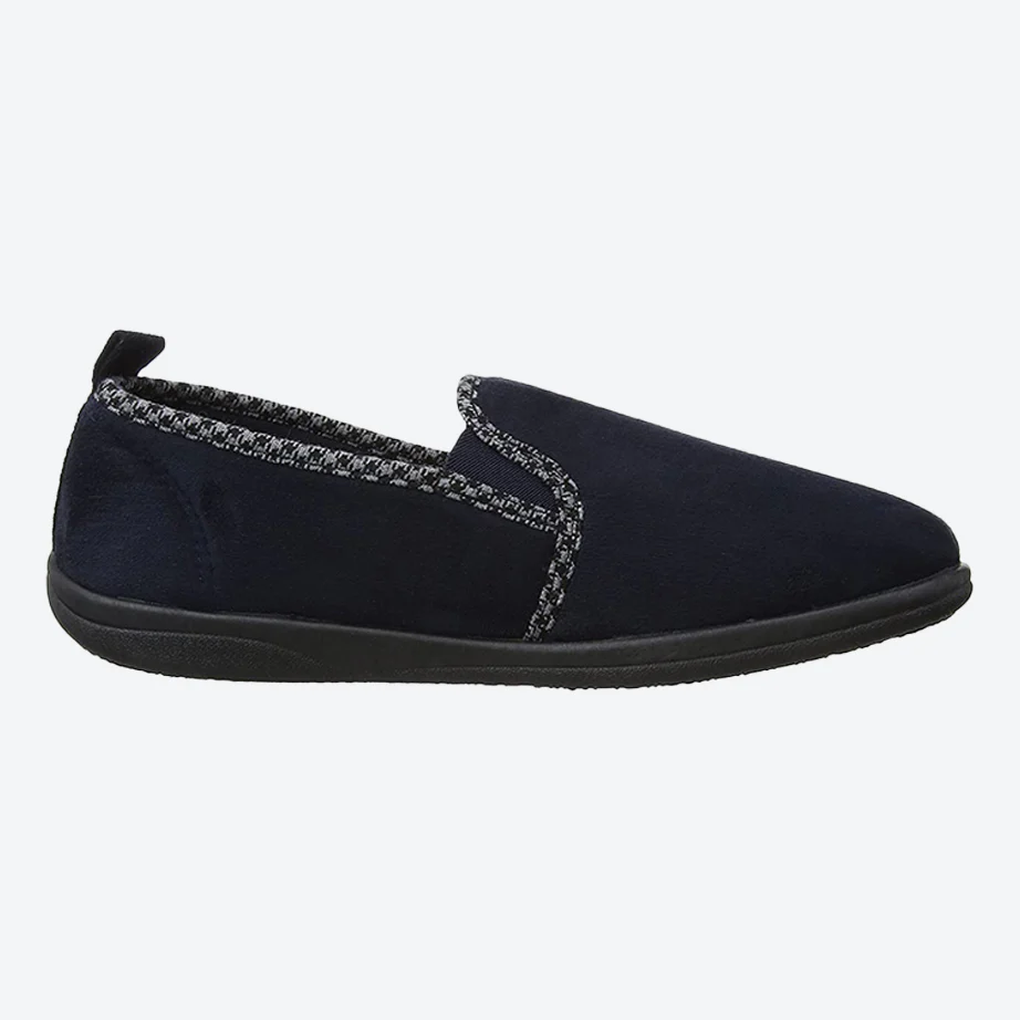 Mens Wide Fit Padders Lewis Slip On Slippers - Image 5