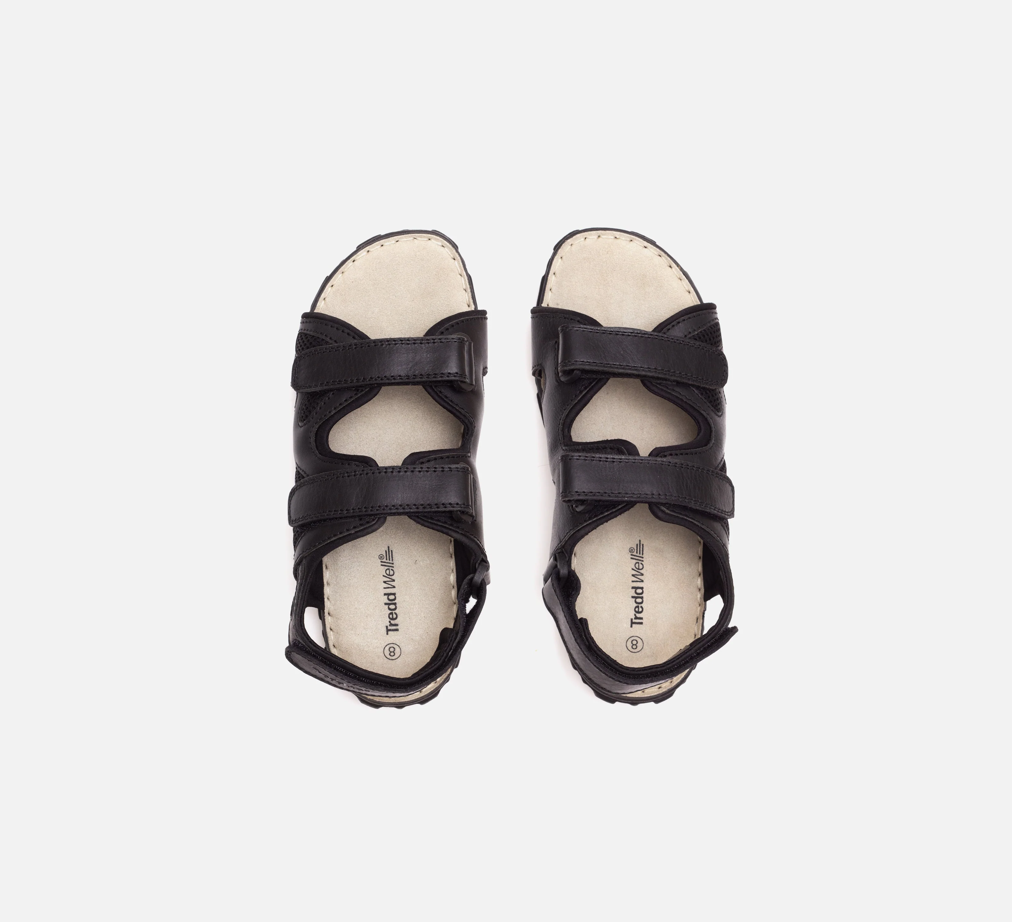 Mens Wide Fit Sandals Ashley Sandals by Tredd Well - Black - Image 5