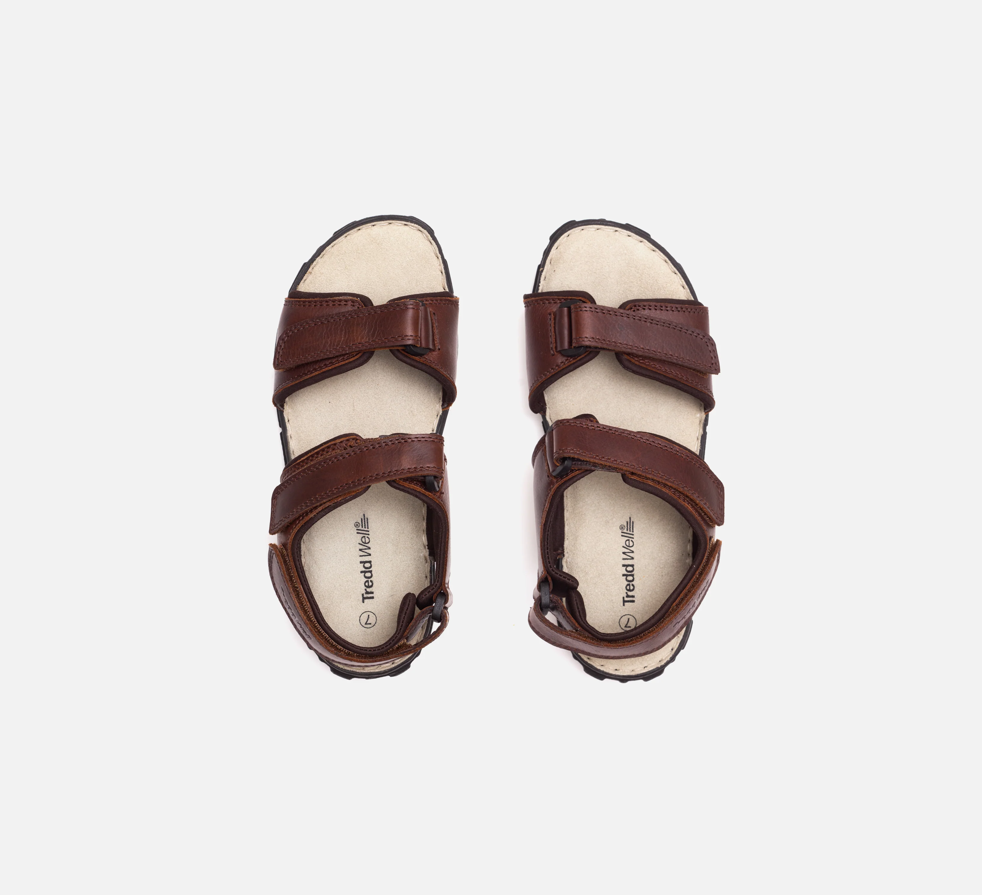 Mens Wide Fit James Leather Sandals by Tredd Well - Image 12