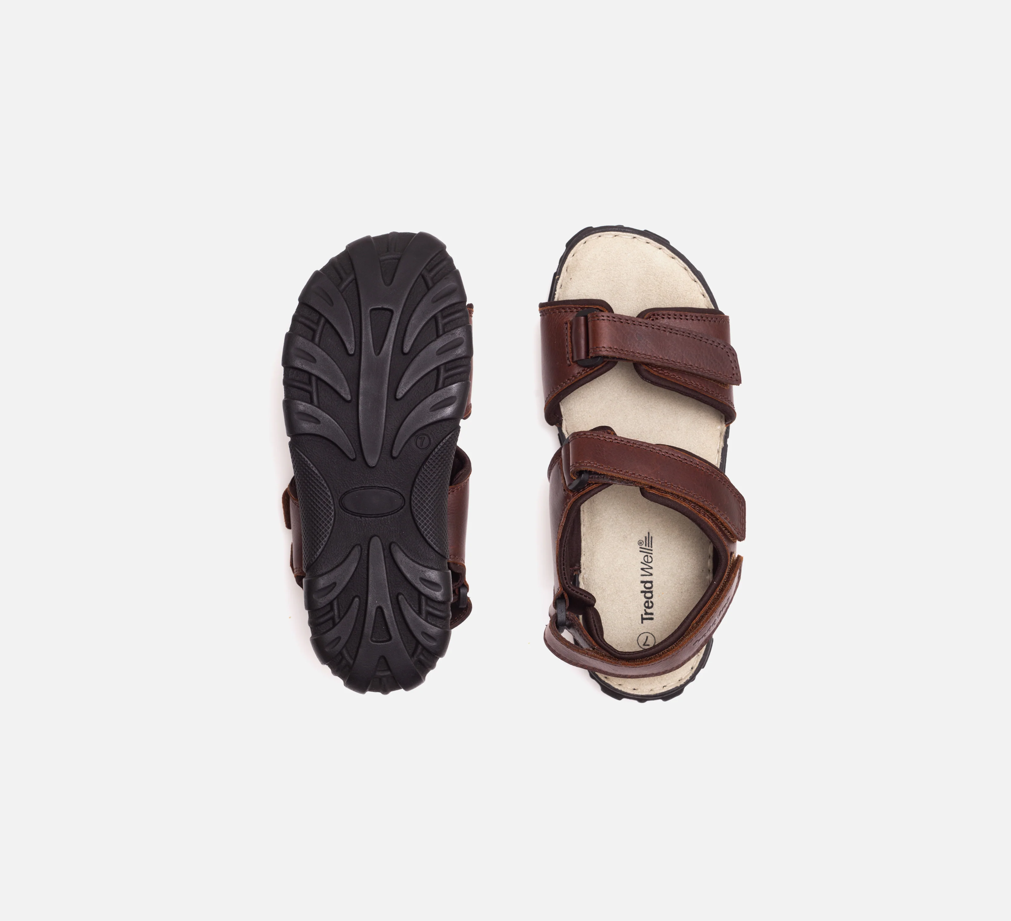 Mens Wide Fit James Leather Sandals by Tredd Well - Image 14