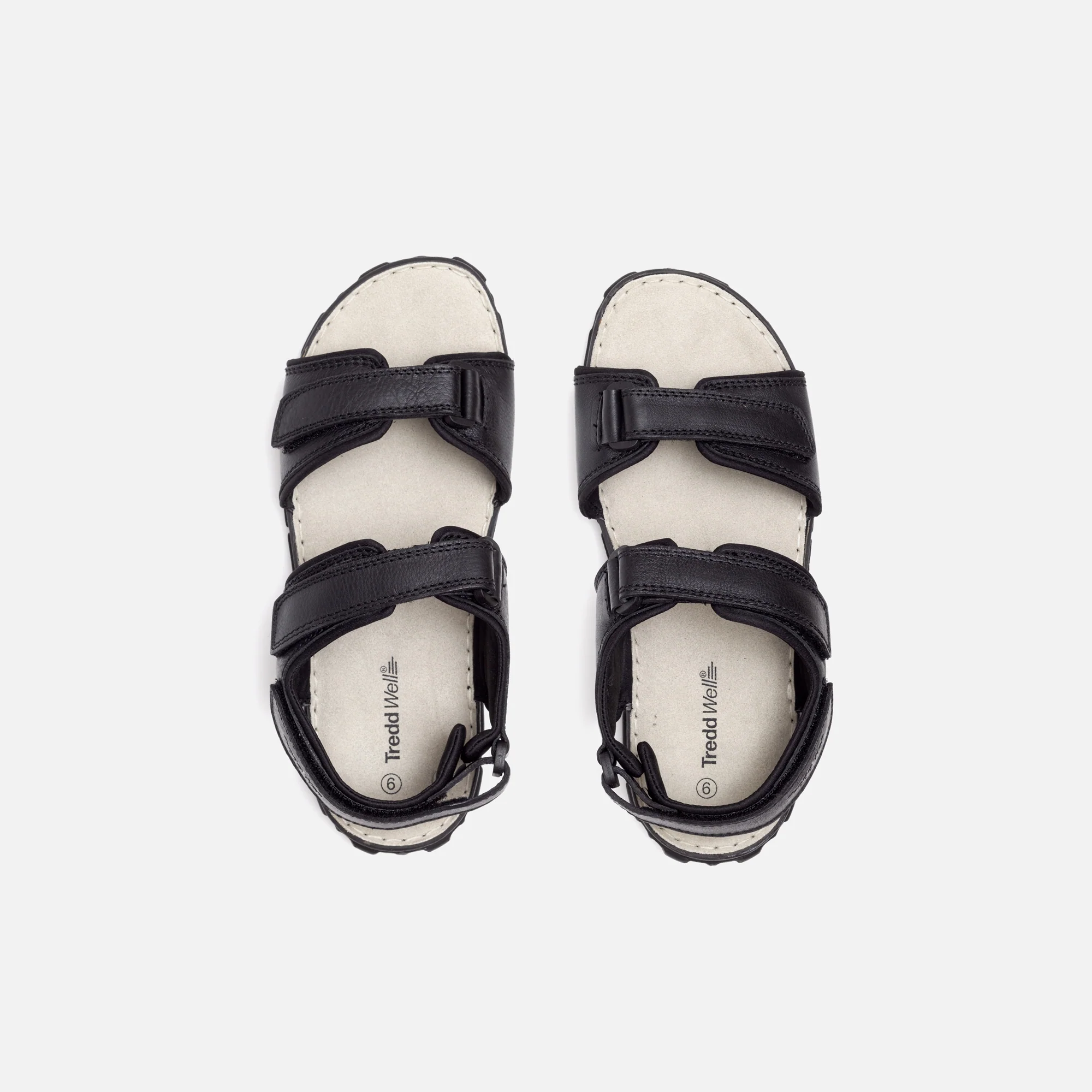 Mens Wide Fit James Leather Sandals by Tredd Well - Image 5