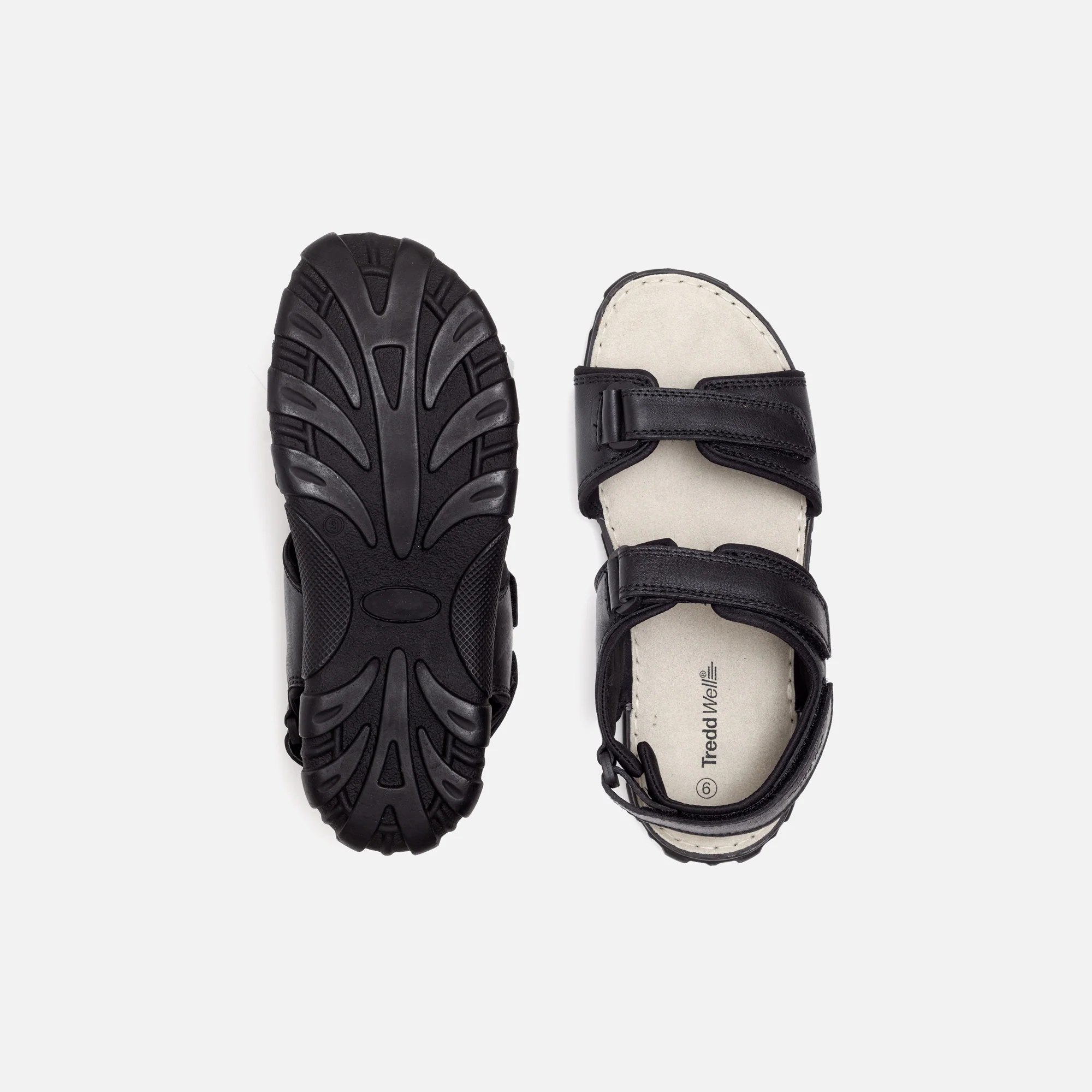 Mens Wide Fit James Leather Sandals by Tredd Well - Image 6