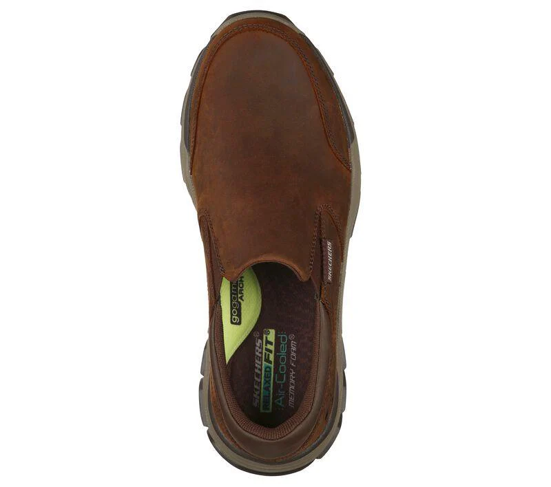 Men's Wide Fit Skechers 204480 Respected Calum Walking Trainers - Image 11