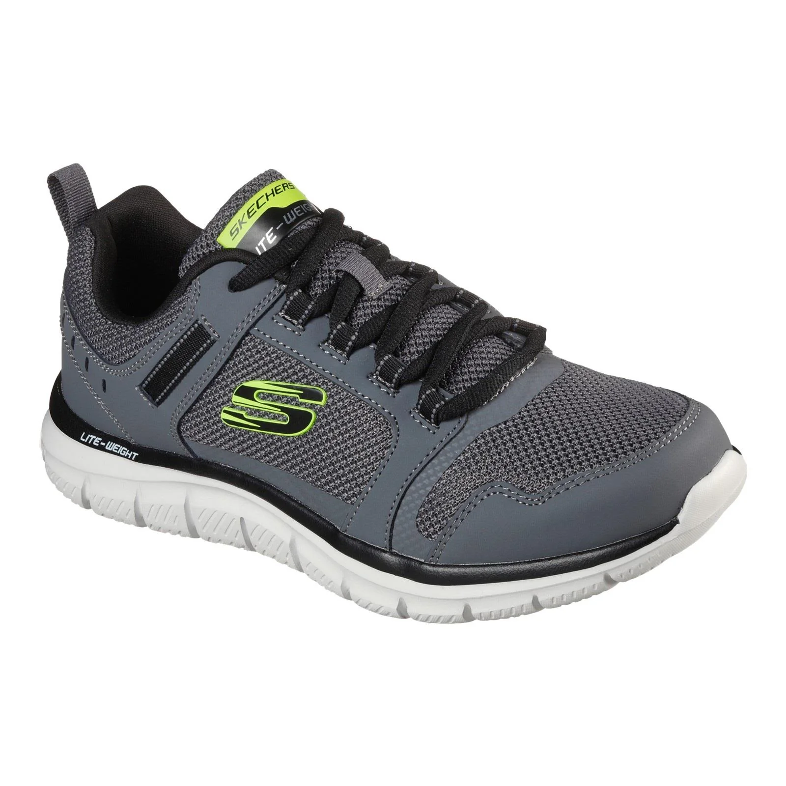 Men's Wide Fit Skechers 232001 Track Knockhill Trainers - Image 10