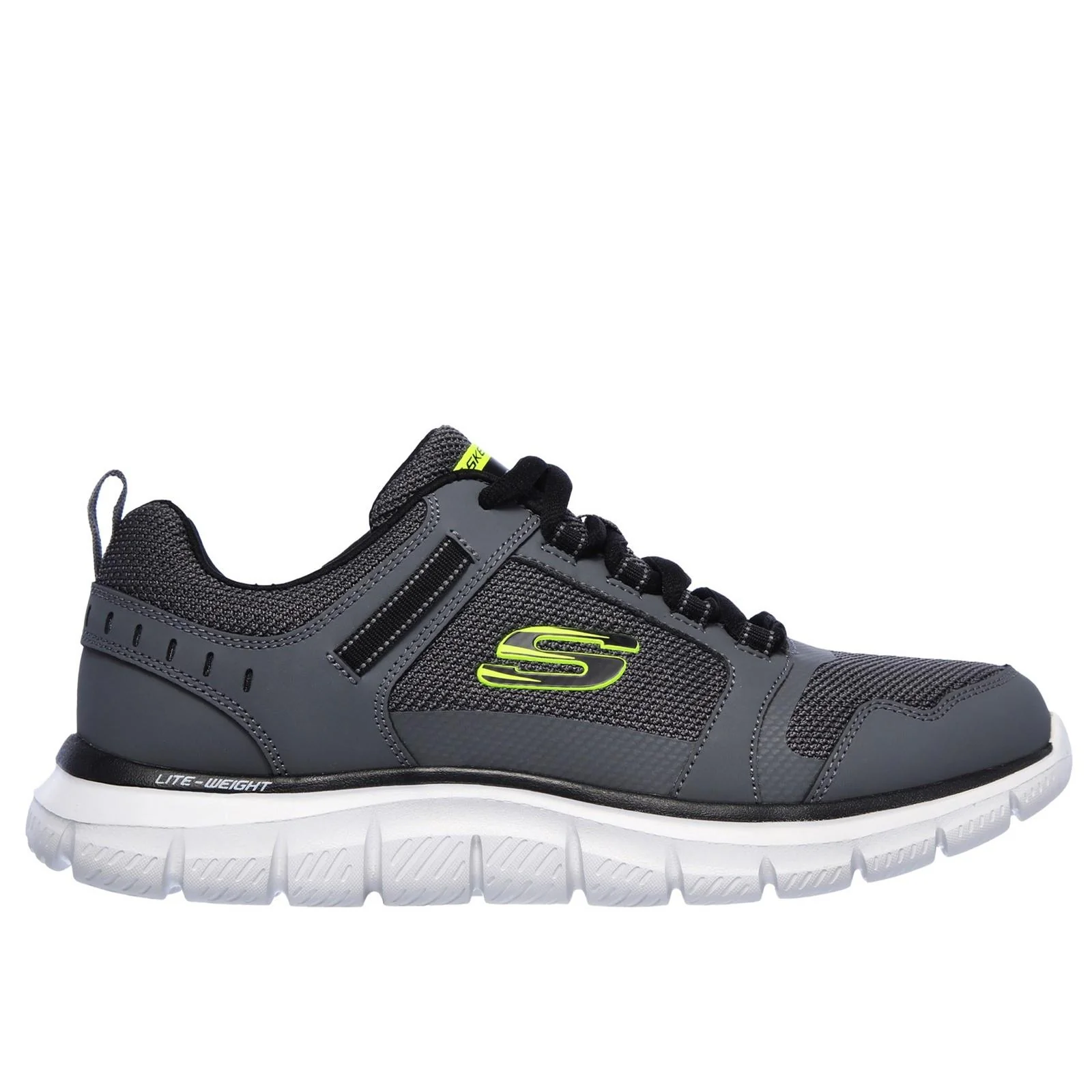 Men's Wide Fit Skechers 232001 Track Knockhill Trainers - Image 9
