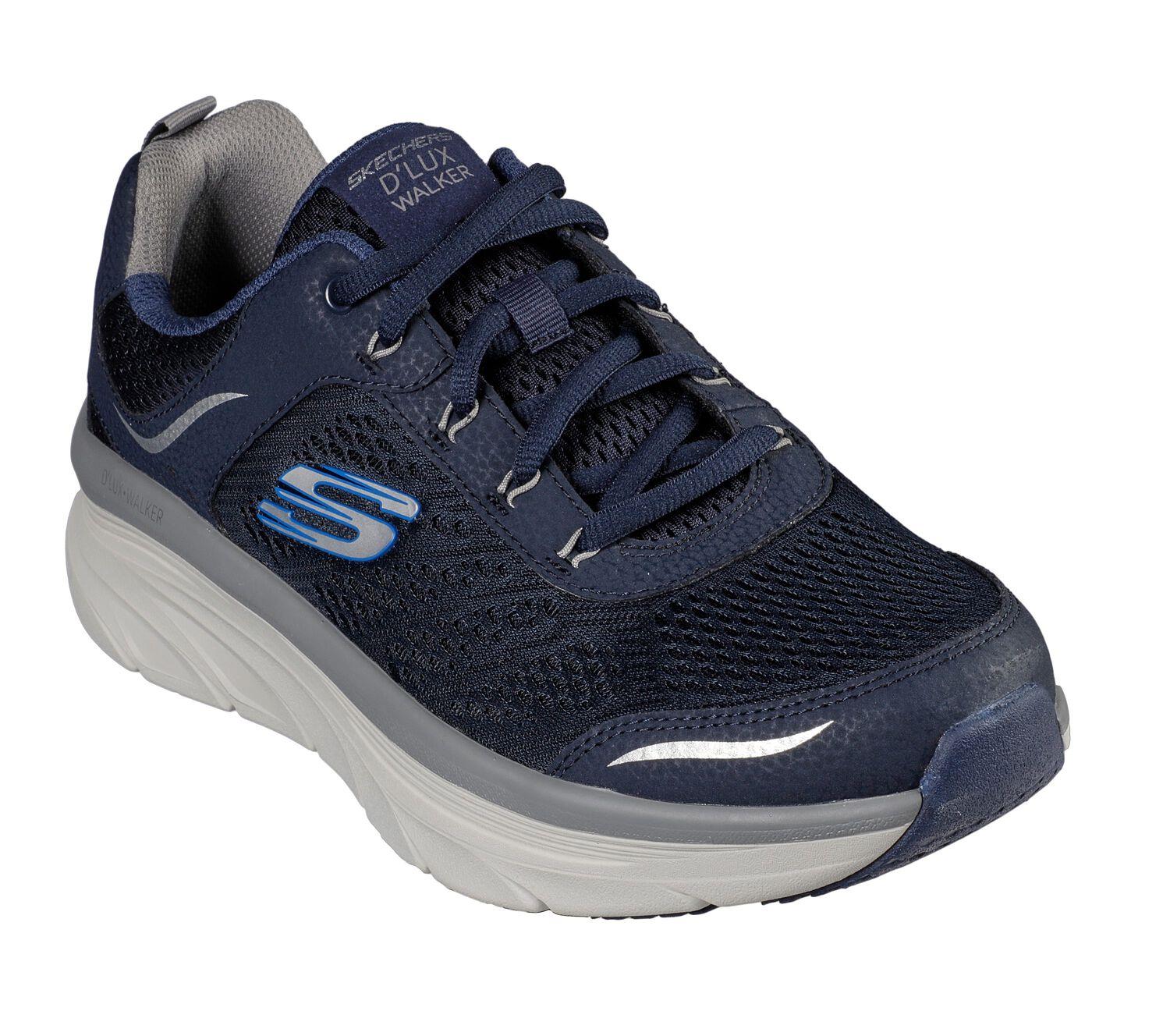 Men's Wide Fit Skechers 232044 D'lux Walker Walking Trainers - Image 10