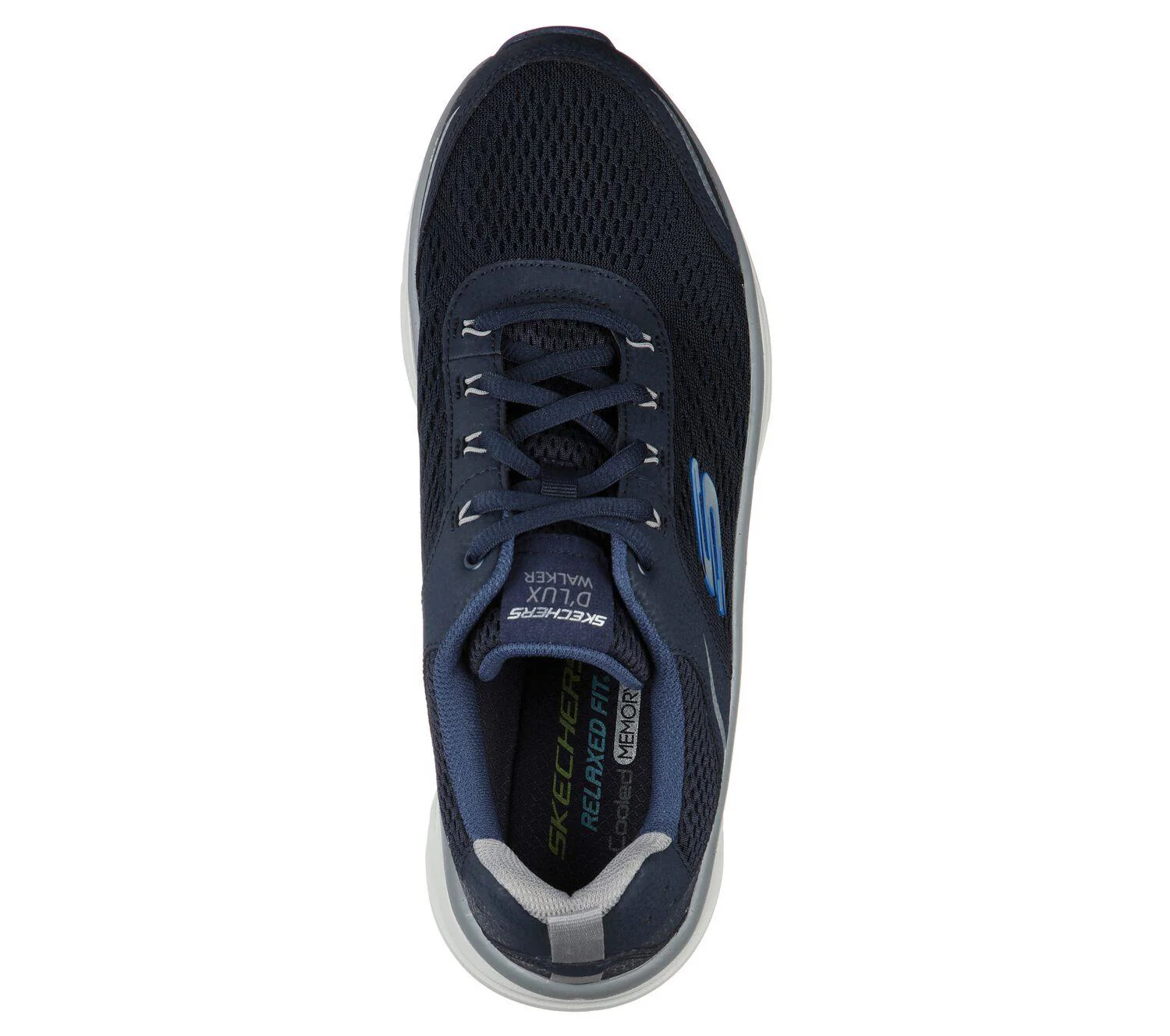 Men's Wide Fit Skechers 232044 D'lux Walker Walking Trainers - Image 12