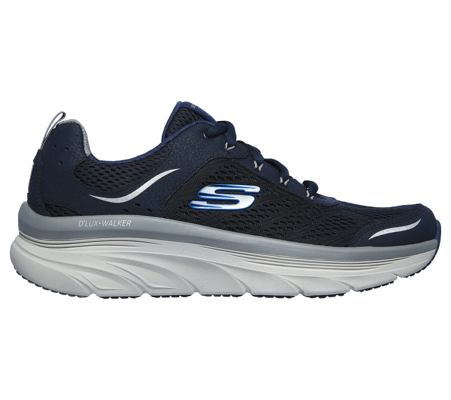 Men's Wide Fit Skechers 232044 D'lux Walker Walking Trainers - Image 9