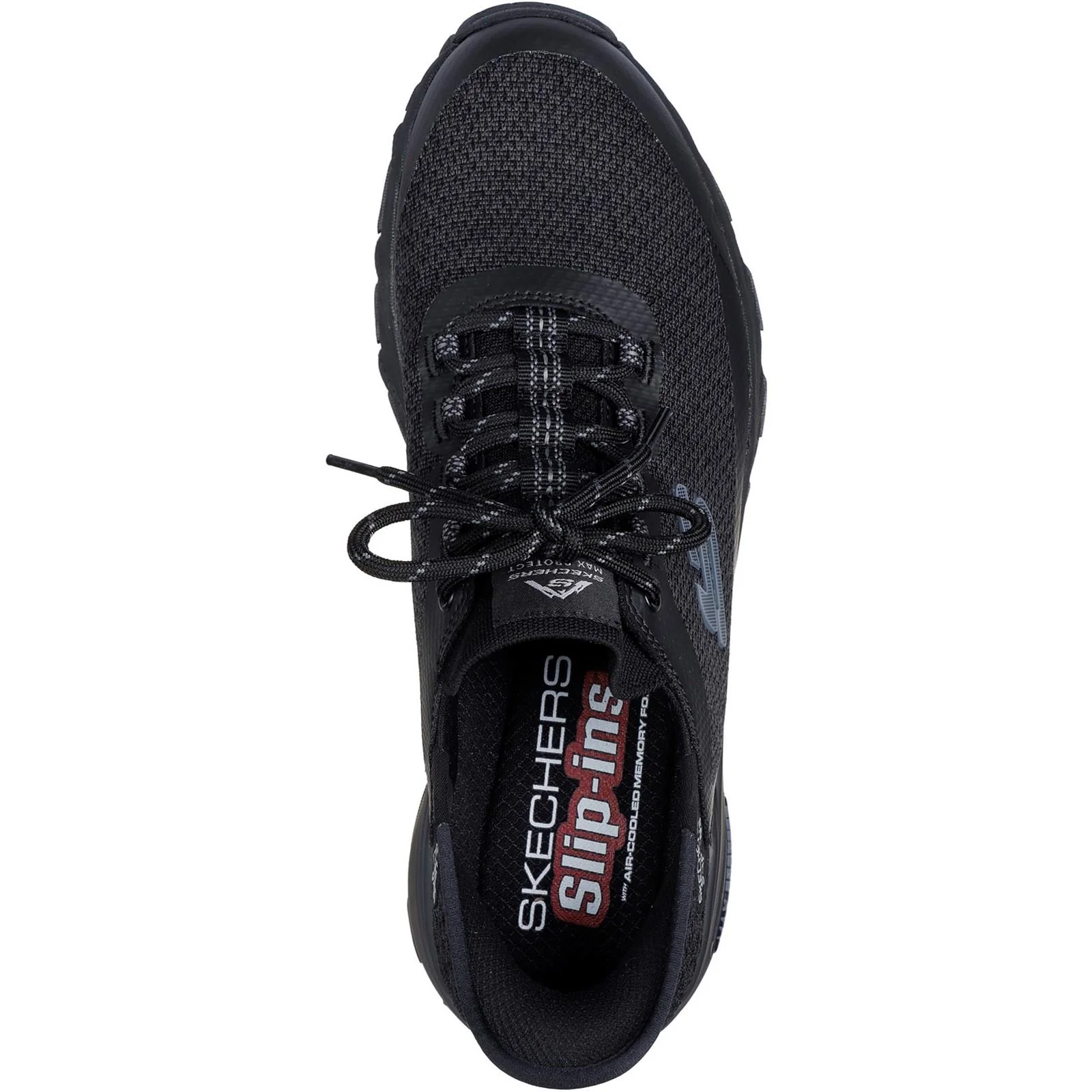 Men's Wide Fit Skechers 237309 Slip-ins Max Protect Assembly Trainers - Black - Image 5