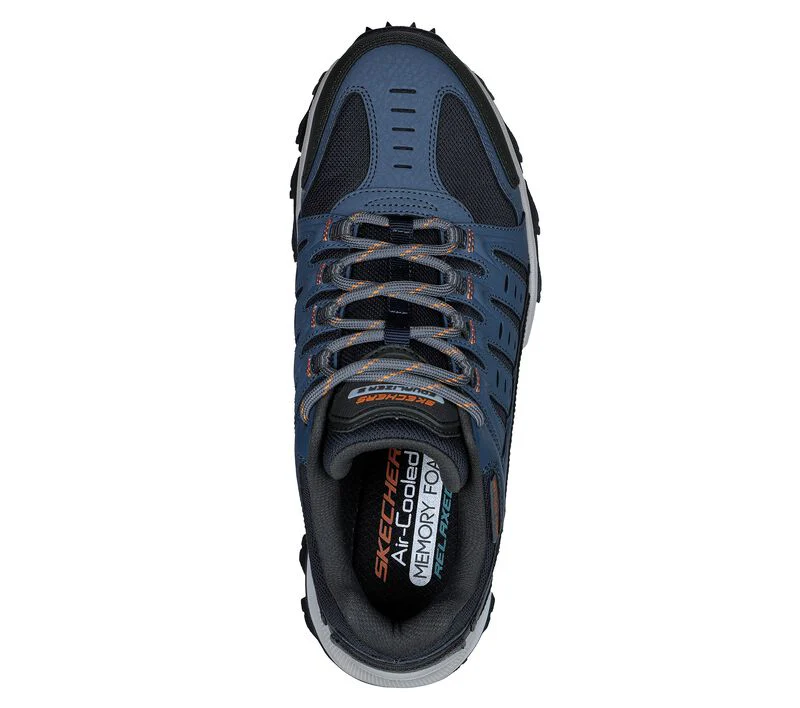 Men's Wide Fit Skechers 237501 Equalizer 5.0 Trail-Solix Walking Trainers - Navy/Orange - Image 5