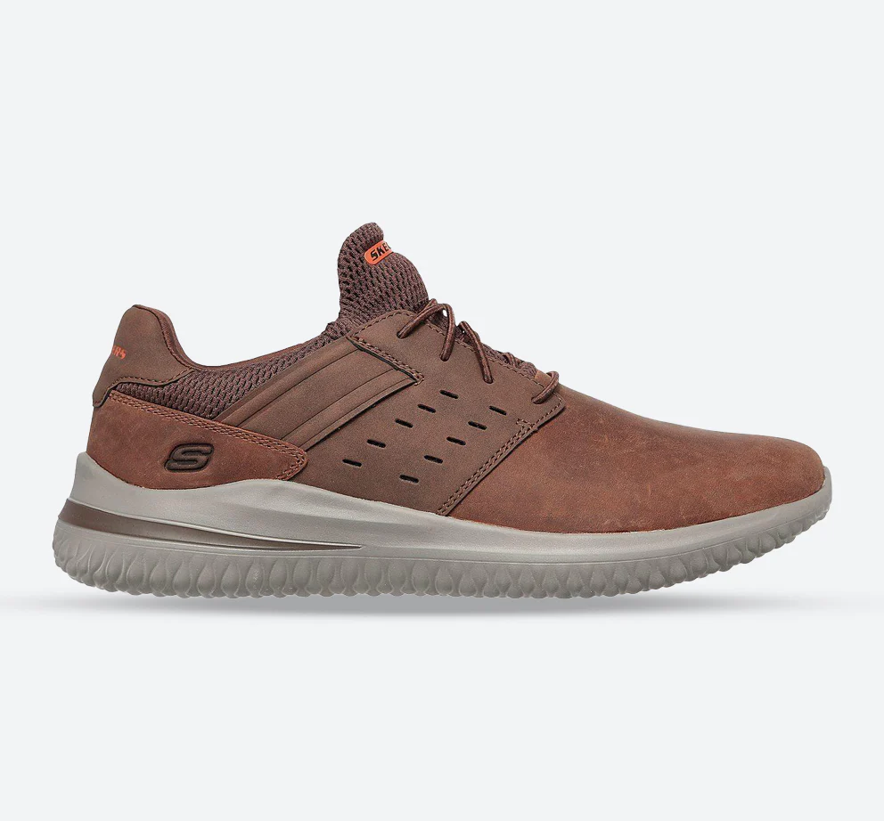 Mens Wide Fit Skechers Street Wear Delson 3.0 210308 Luxury Walking Trainers - Image 7