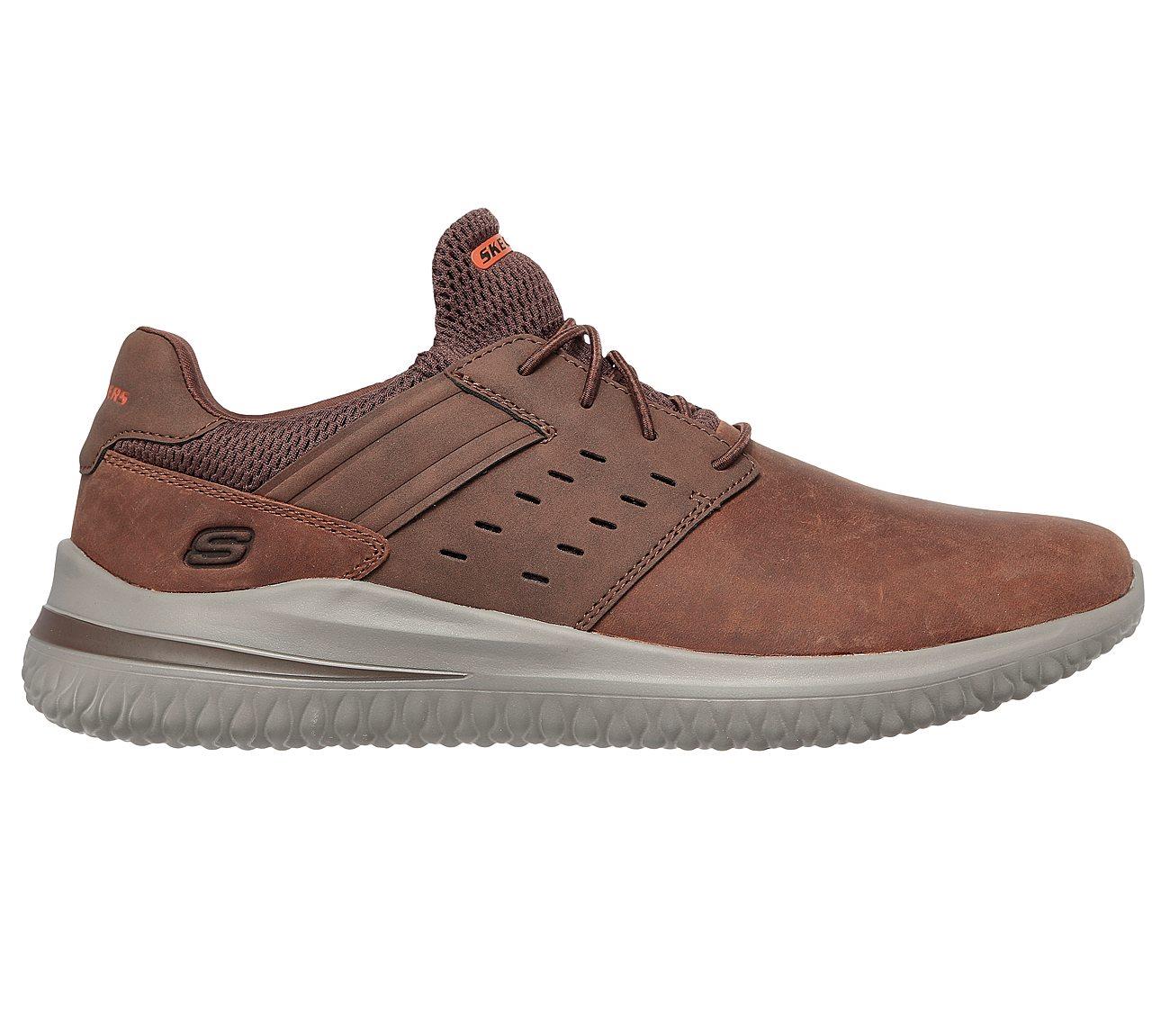 Mens Wide Fit Skechers Street Wear Delson 3.0 210308 Luxury Walking Trainers - Image 8