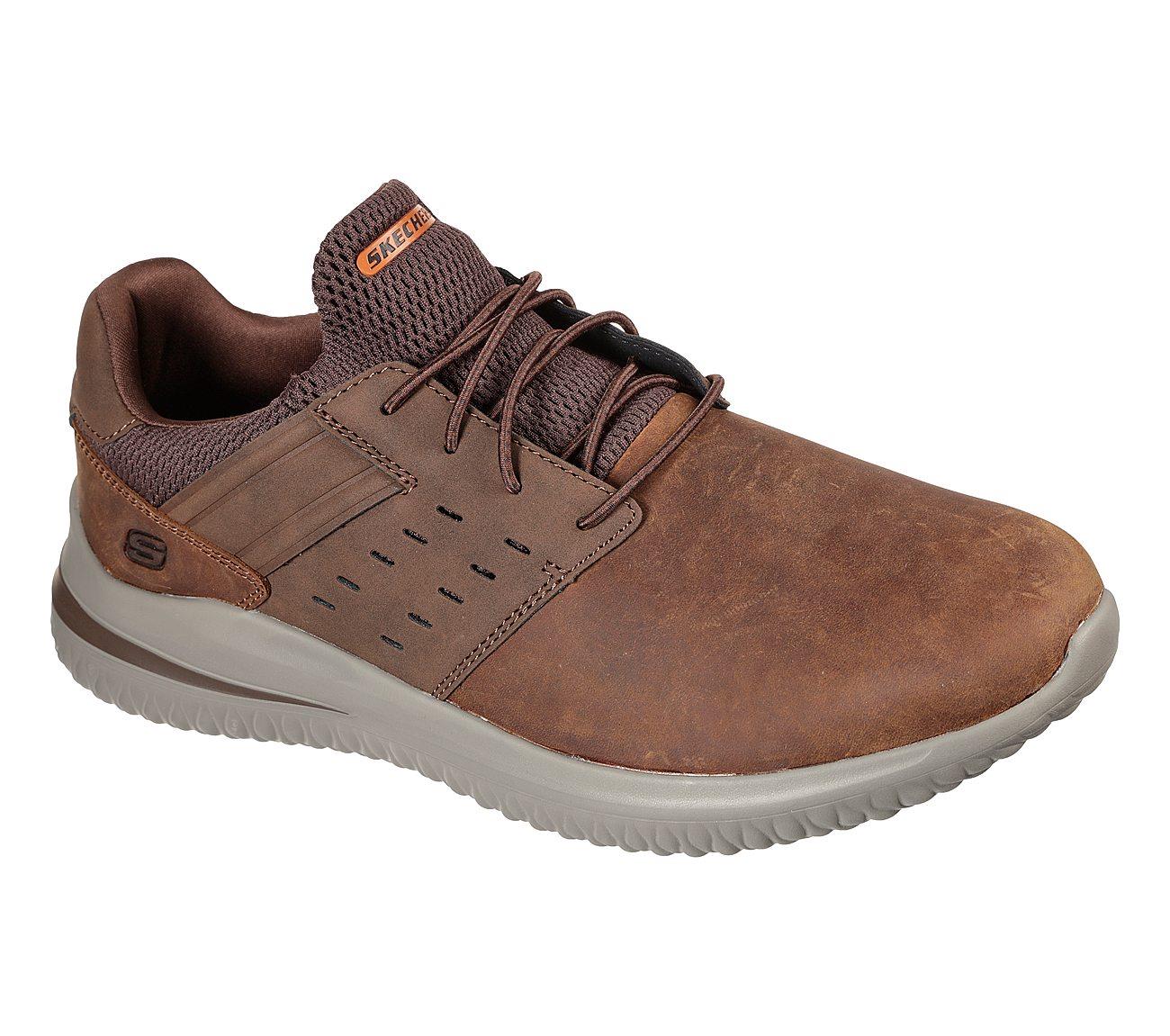 Mens Wide Fit Skechers Street Wear Delson 3.0 210308 Luxury Walking Trainers - Image 9