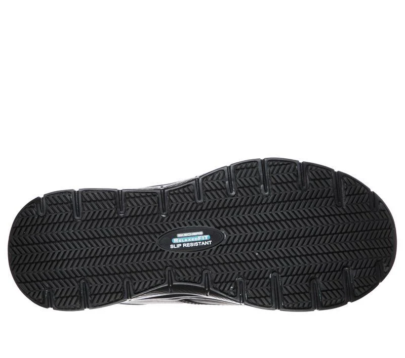 Mens Wide Fit Skechers Work Flex Advantage 77513 Work Rf fourche Sr Shoes - Image 5