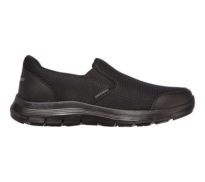 Mens Wide Fit Skechers Flex Advantage 4.0 Tuscan 232230W Black Slip Trainers - Image 2