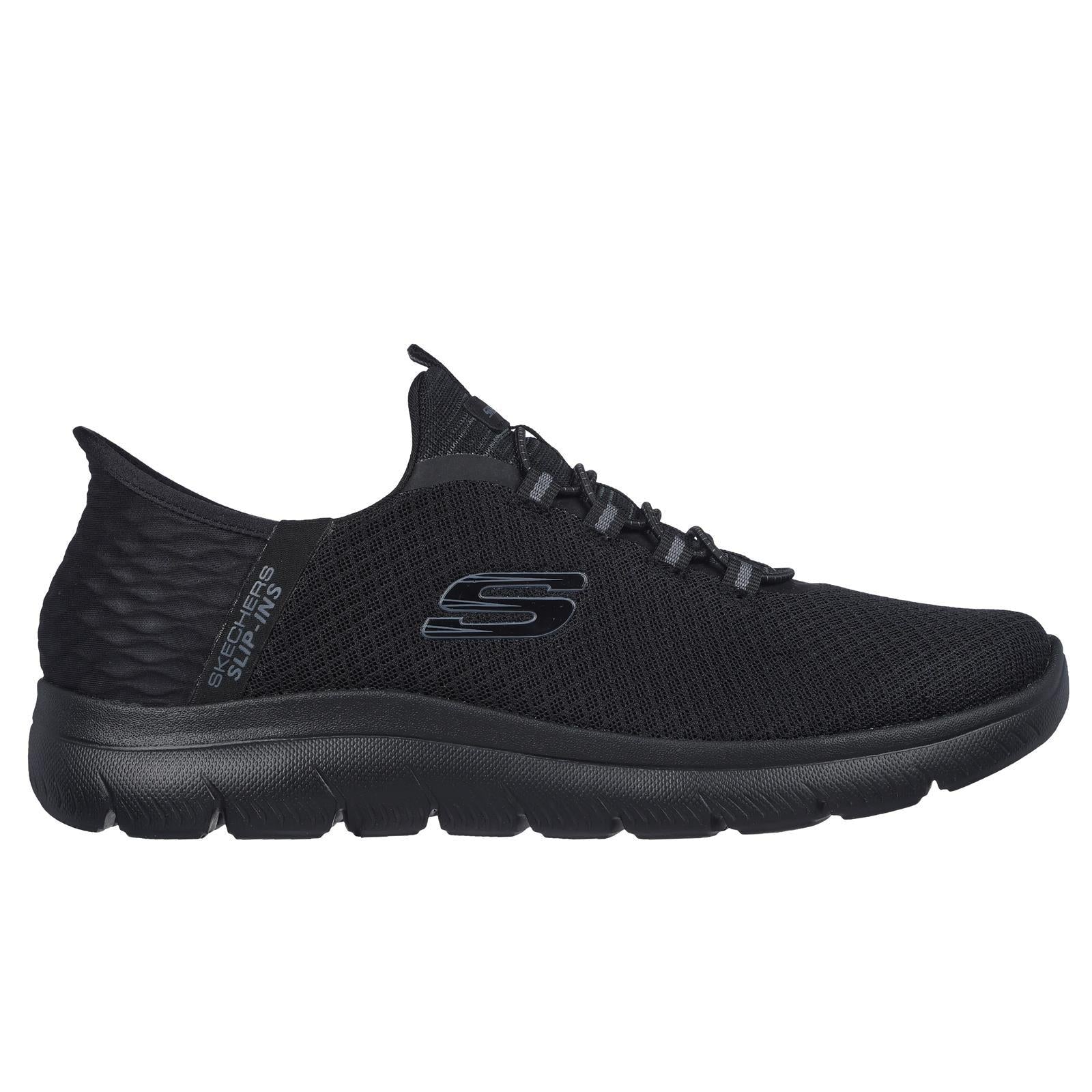 Men's Wide Fit Skechers Slip-ins 232457 High Range Summits Trainers -  Black - Image 2