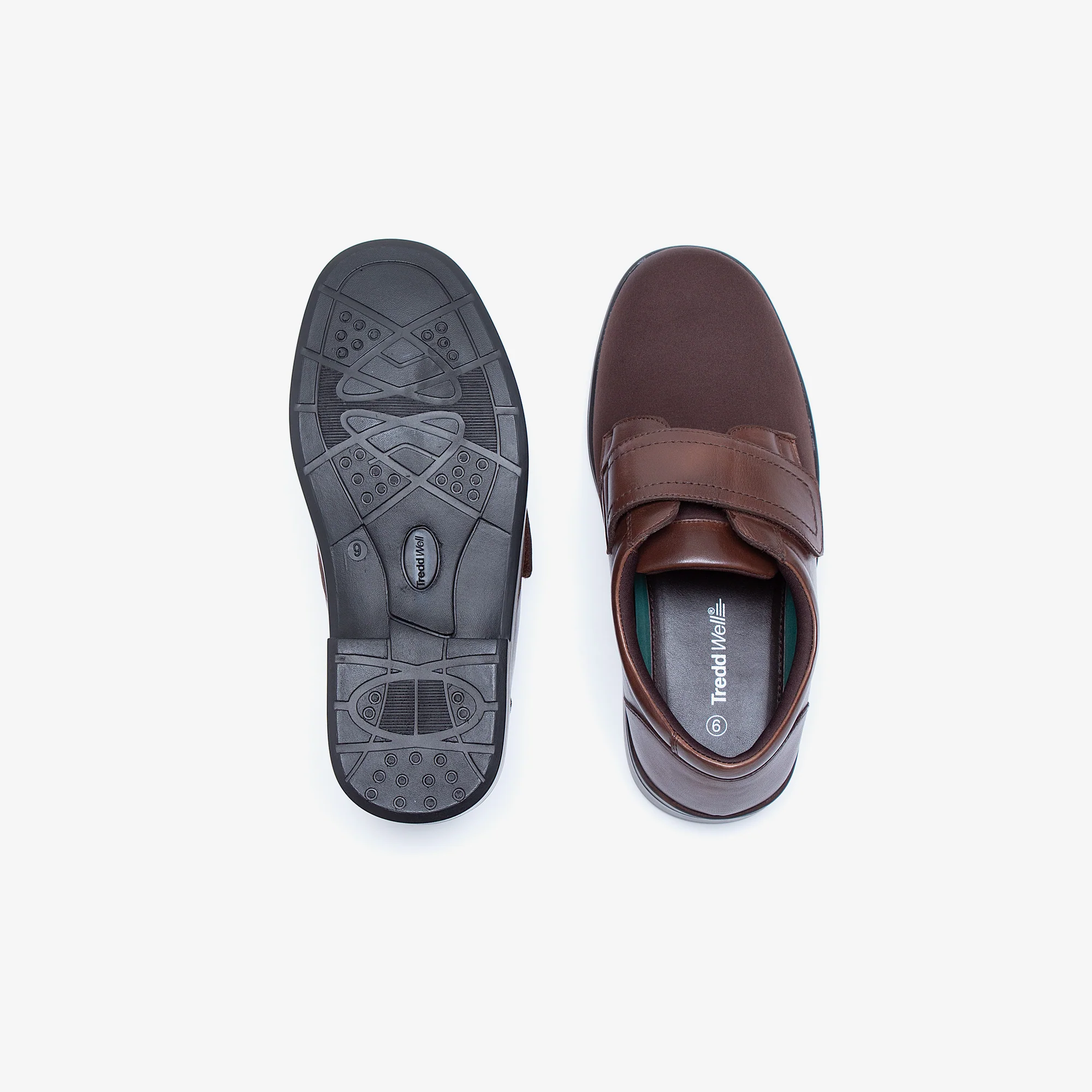 Mens Wide Fit Tredd Well Benjamin Velcro Soft Stretch Shoes - Image 20